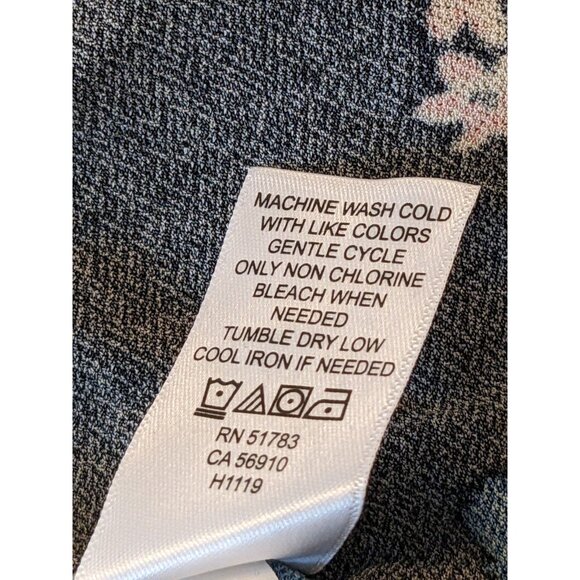 Maurices Womens Tank Top Jumpsuit Size Large Black Floral Smocked Back Belted - Picture 7 of 7